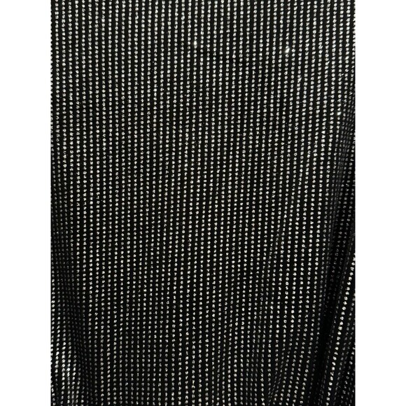 PatBO Size M Womens Long Sleeves Wrap Blouse Black Metallic New Without Tags - Picture 12 of 12